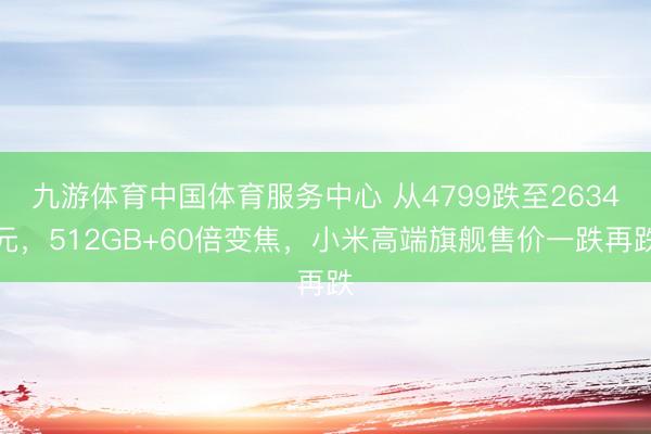 九游体育中国体育服务中心 从4799跌至2634元，512GB+60倍变焦，小米高端旗舰售价一跌再跌