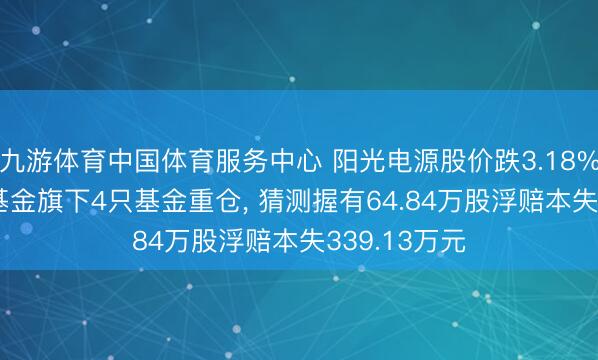 九游体育中国体育服务中心 阳光电源股价跌3.18%， 信达澳亚基金旗下4只基金重仓， 猜测握有64.84万股浮赔本失339.13万元